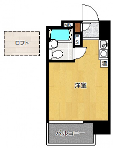 福岡市中央区六本松のマンションの間取り