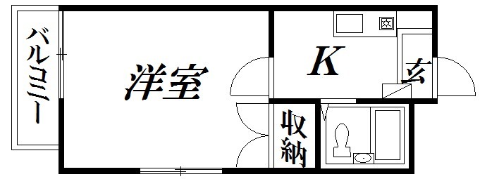 浜松市中央区和地山のアパートの間取り