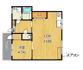 大阪市淀川区塚本のマンションの間取り