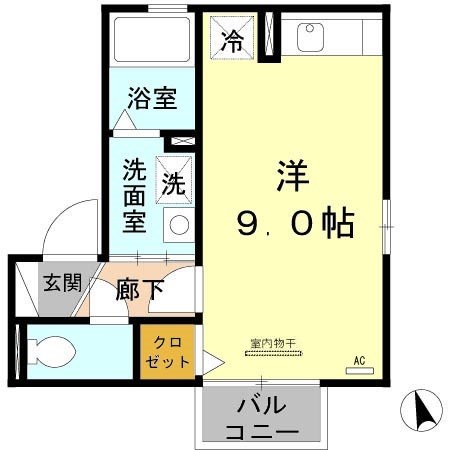 セジュール参番館の間取り