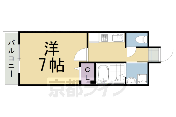 南丹市園部町内林町のアパートの間取り