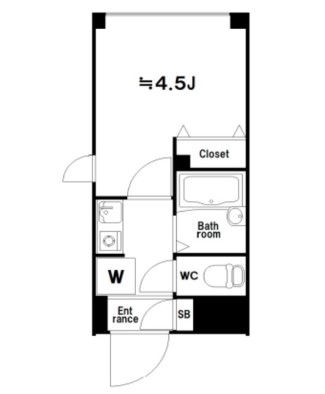 渋谷区本町のマンションの間取り