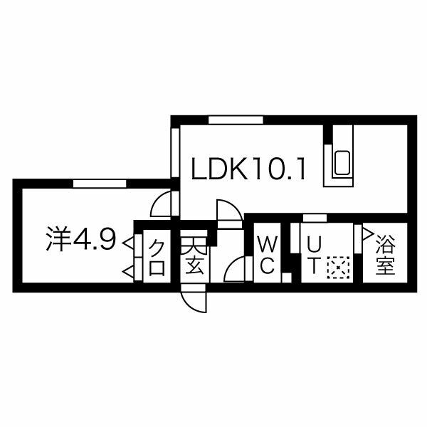 ステラ幌西の間取り