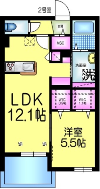 ブリーズ・ドゥ・メール船橋の間取り