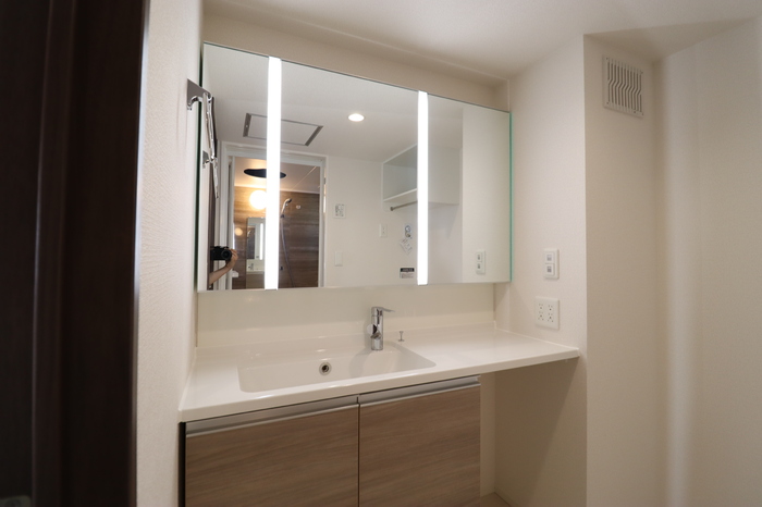 洗面設備　※同物件・反転タイプの写真です。