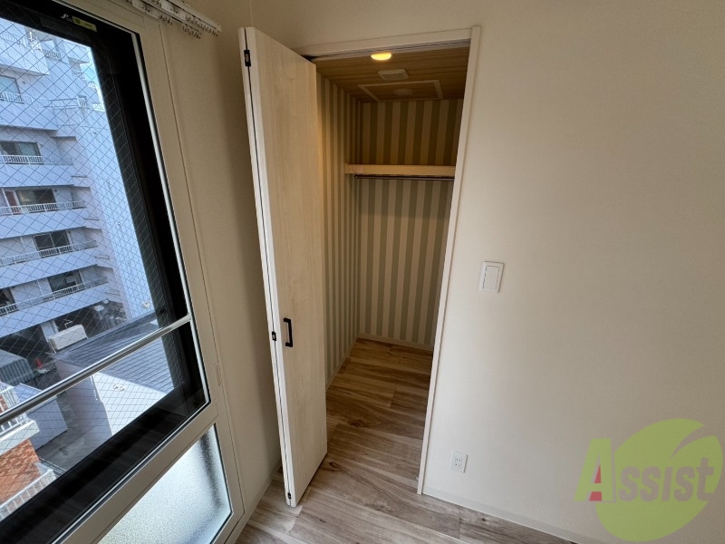 収納　洋室にはクローゼットがあるのですっきり片付きそうです。