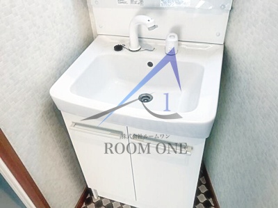 洗面設備　洗面台です。