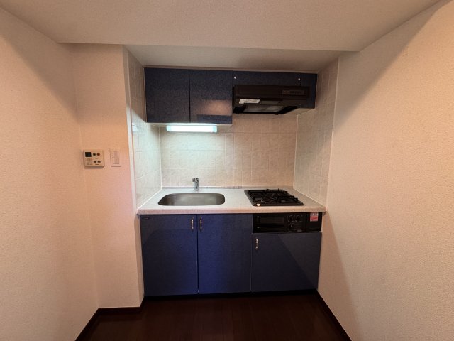 キッチン　自炊派に嬉しい都市ガス対応の２口コンロを採用したシステムキッ