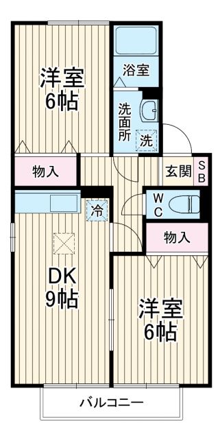 グリーンヒルズの間取り写真