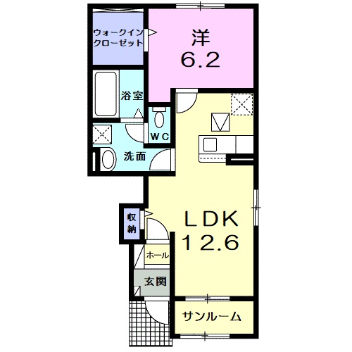 ＪＲ北陸本線 木ノ本駅 徒歩4分 2階建 築4年の間取り写真