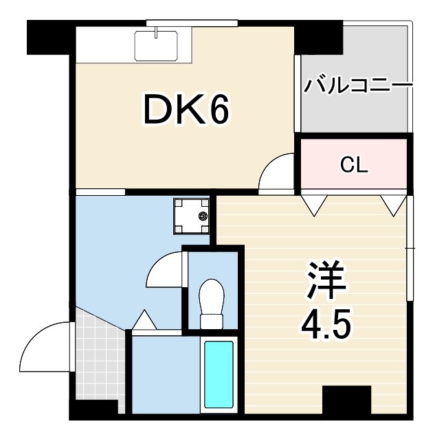 城内マンションの間取り写真