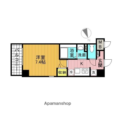 ＪＲ常磐線 綾瀬駅 徒歩3分 5階建 築7年の間取り写真