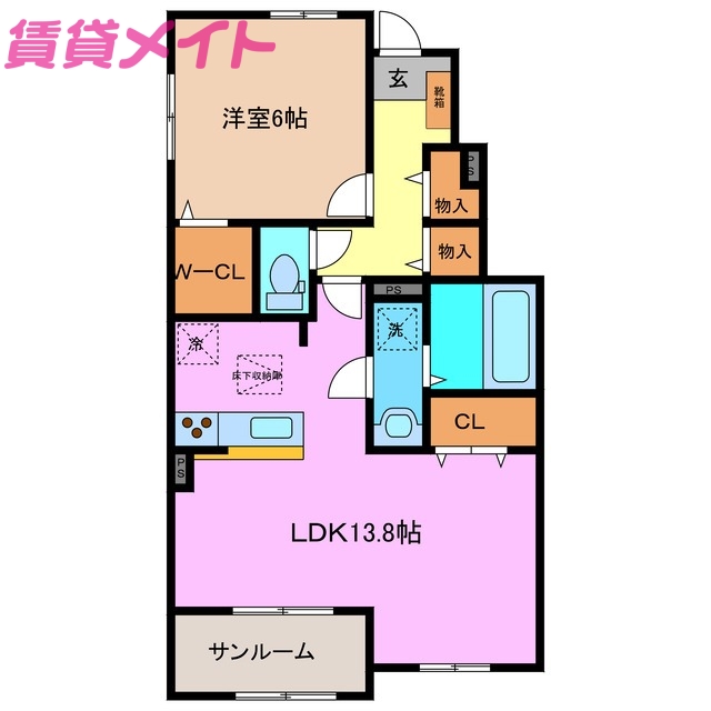 エリタージュ Iの間取り写真