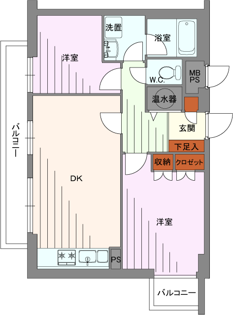 新宿セントラルハイツの間取り