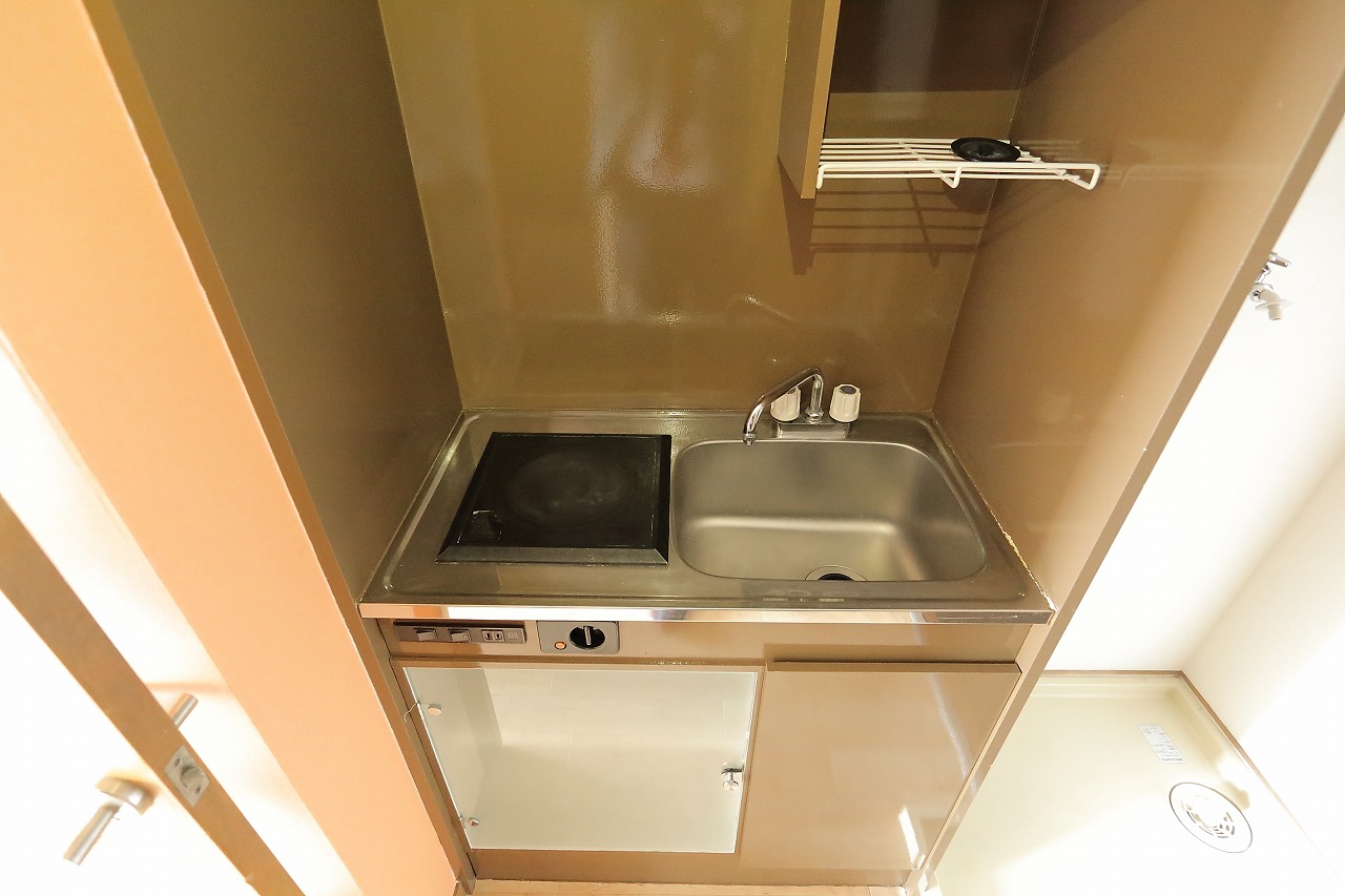 キッチン　ＩＨ１口コンロのキッチン