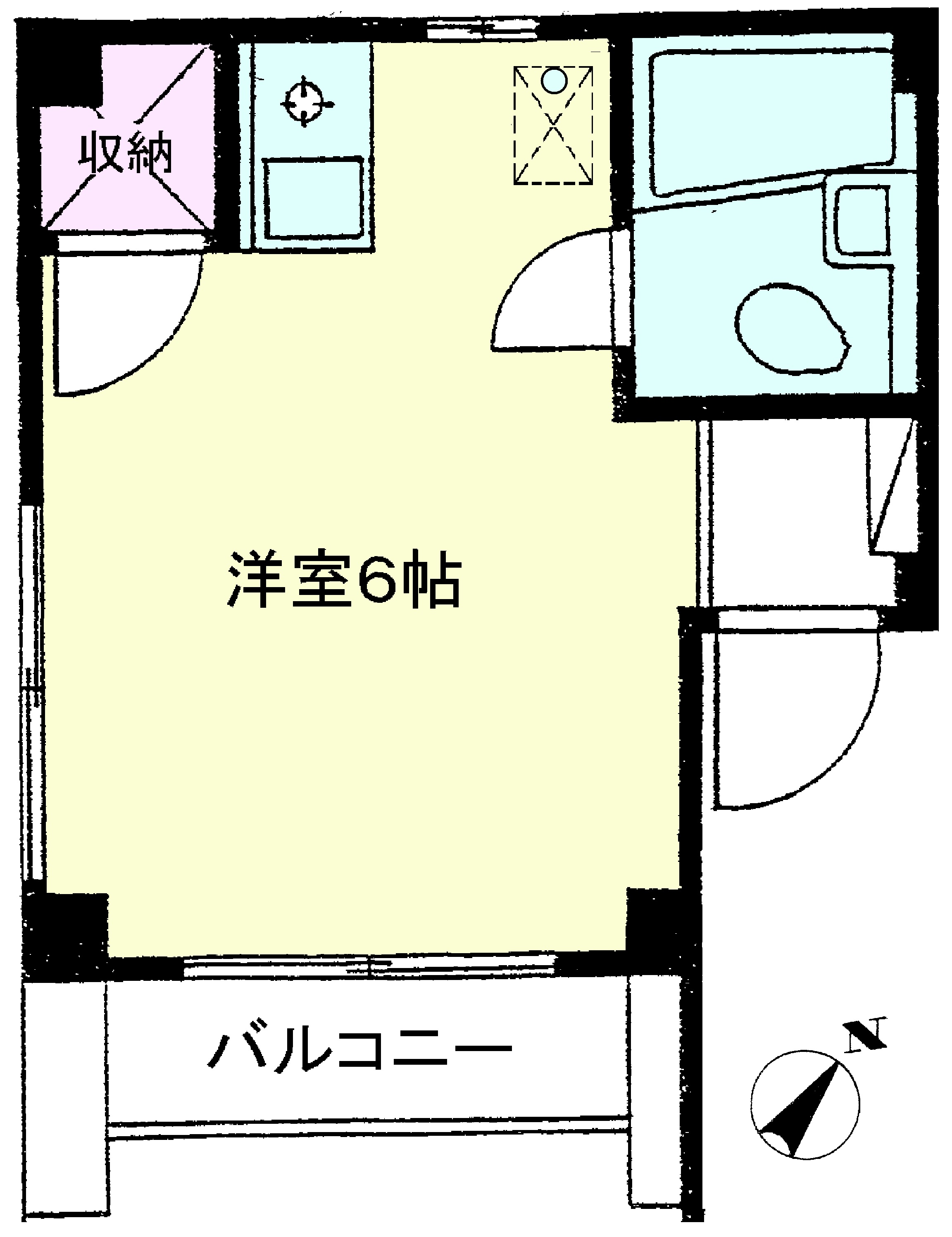 北区中十条のマンションの間取り