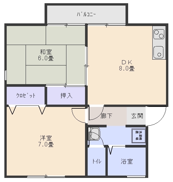 セゾンフルーレの間取り