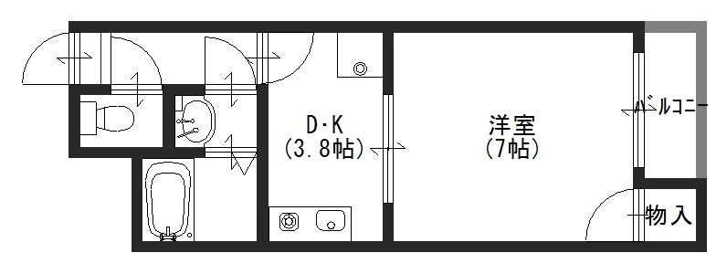 ブレスコート新金岡V号館の間取り写真