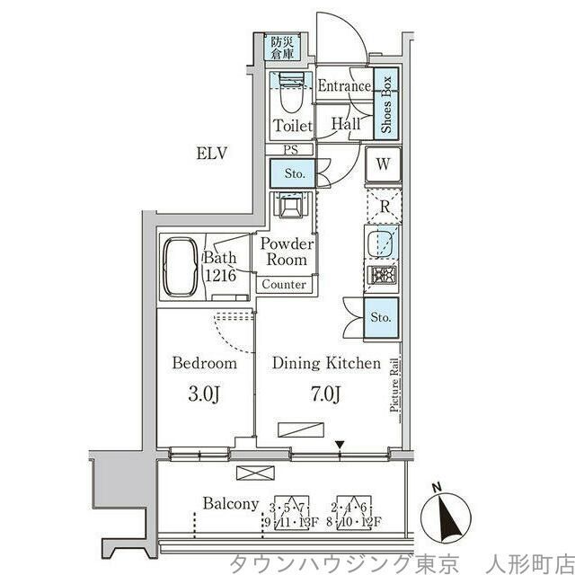 ライオンズフォーシア中央ＭＩＮＡＴＯの間取り