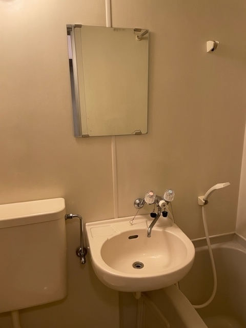 洗面設備　洗面ボウルと鏡もございます☆