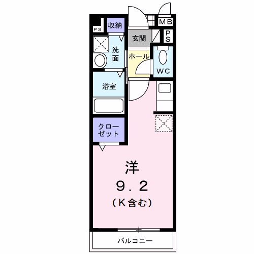 安曇野市豊科のアパートの間取り