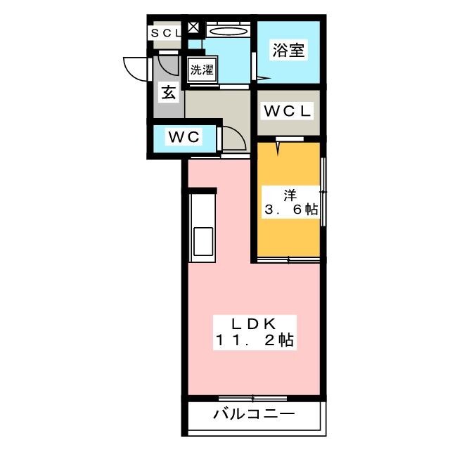 Ｄ－ＲＯＯＭ本荘ＥＡＳＴの間取り