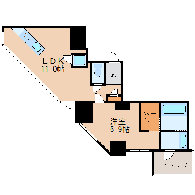 SK BUILDING-501の間取り写真
