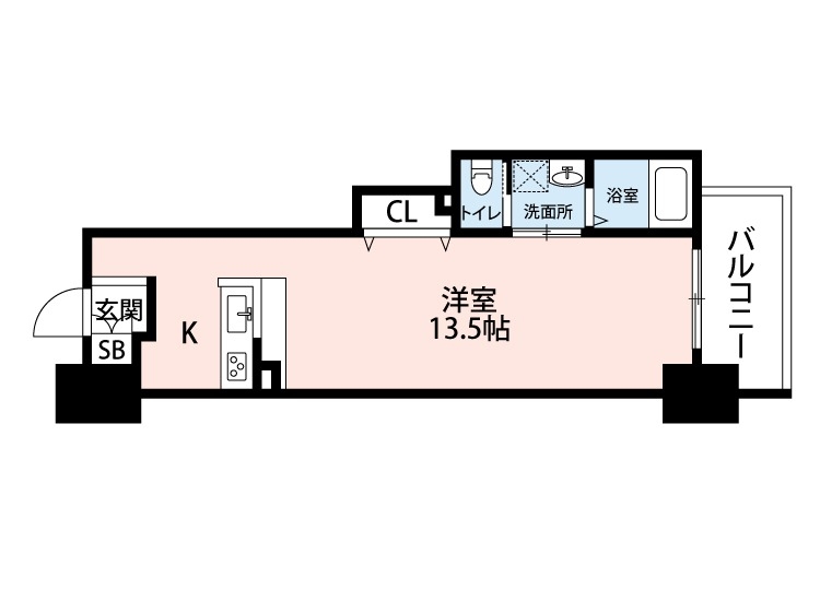 堺市堺区大町東のマンションの間取り