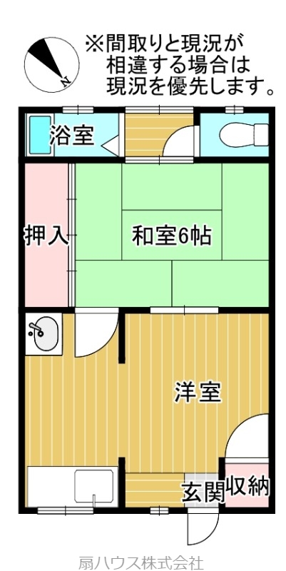 松江東アパートの間取り