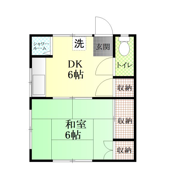 久末アパートの間取り