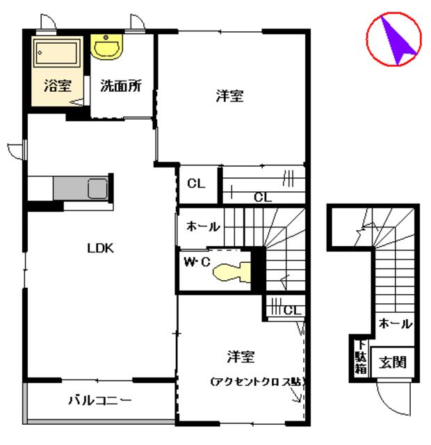 グランディール　壱番館の間取り