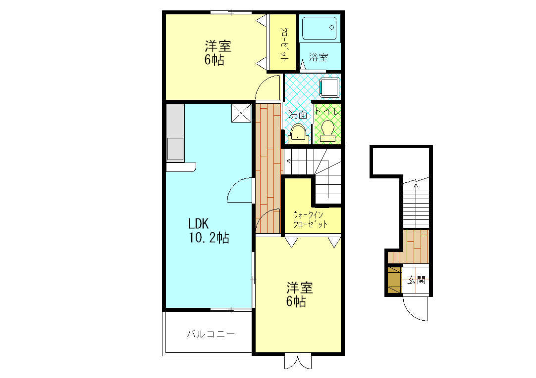 アバンツァートＫ　Ａ棟の間取り