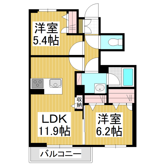 リブ・シャーメゾンIIの間取り