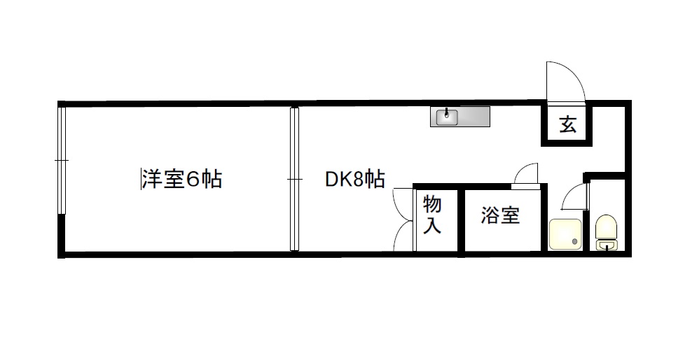 コーポカトレア（増)の間取り