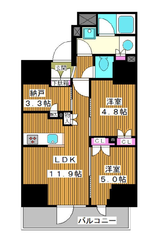 コンフォリア・リヴ板橋の間取り