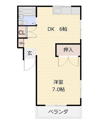 エムハイツの間取り