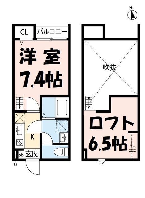 さいたま市大宮区堀の内町のアパートの間取り