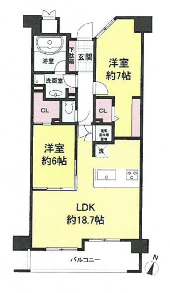 グレンパーク梅田北の間取り