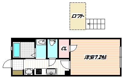 船橋市湊町のアパートの間取り