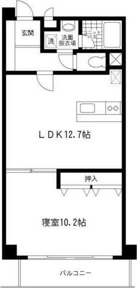 練馬区中村のマンションの間取り