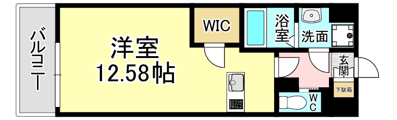 北九州市八幡西区筒井町のマンションの間取り