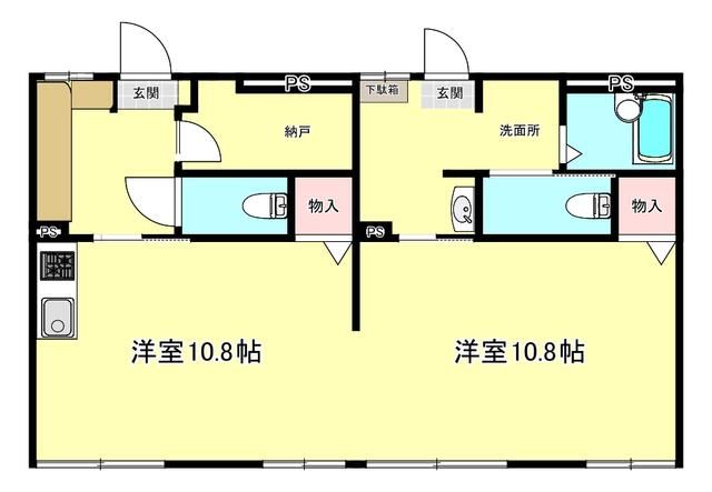 メゾンローズII　Ｂの間取り