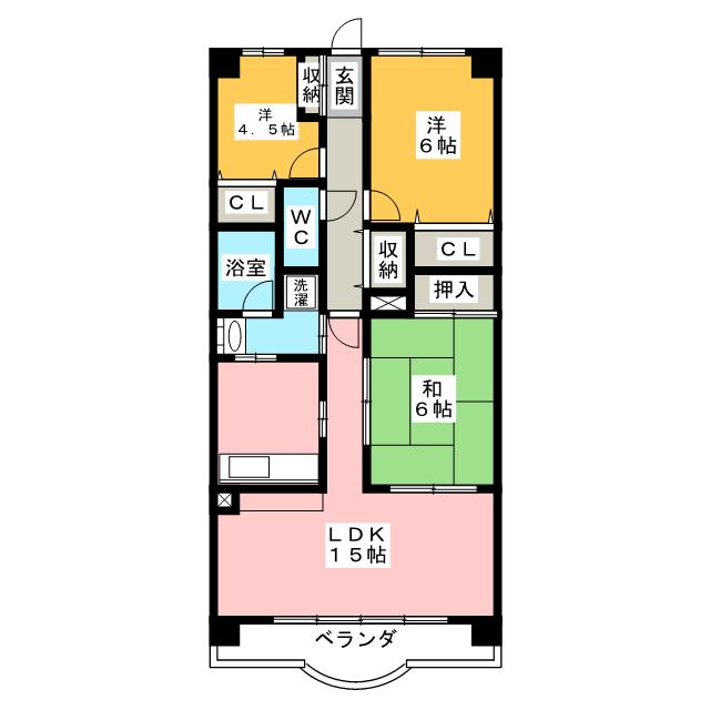 クレストヒルズ東山の間取り