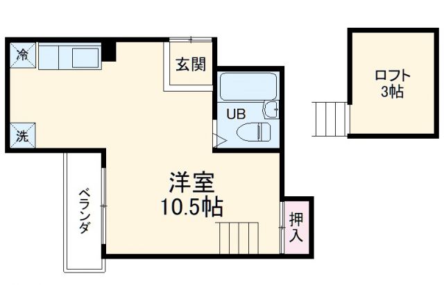 京都市中京区西ノ京大炊御門町のマンションの間取り