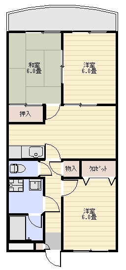 ドミール三川IIIの間取り