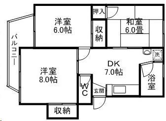 シャルム新田の間取り