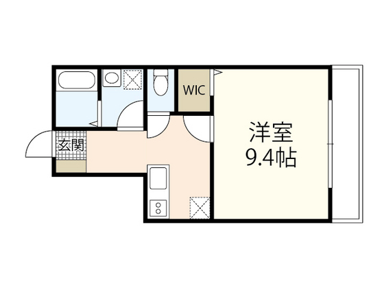 広島市佐伯区吉見園のアパートの間取り