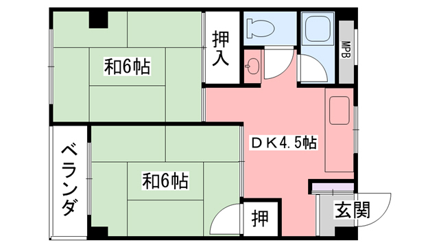 春風マンションの間取り