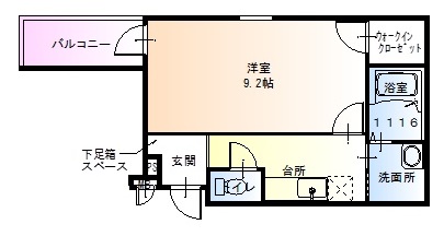 仁徳夕雲町2番館の間取り