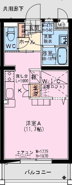 シャトレ末広の間取り